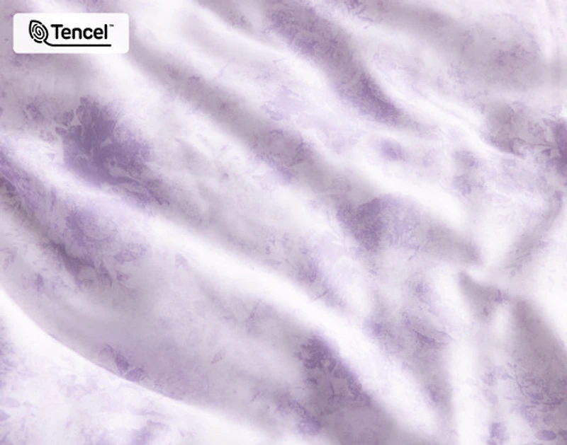 Constance Duvet Cover, TENCEL Lyocell, Floral, Purple,