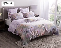 Constance Duvet Cover, TENCEL Lyocell, Floral, Purple,