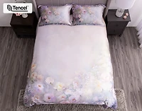 Constance Duvet Cover, TENCEL Lyocell, Floral, Purple,