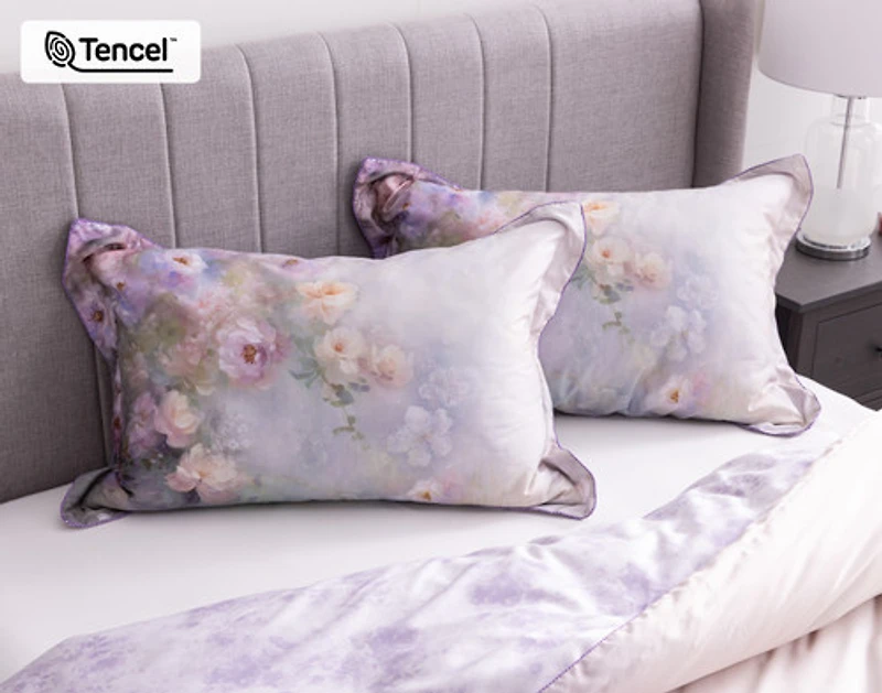 Constance Pillow Sham, Floral, Purple,