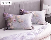 Constance Pillow Sham, Floral, Purple,