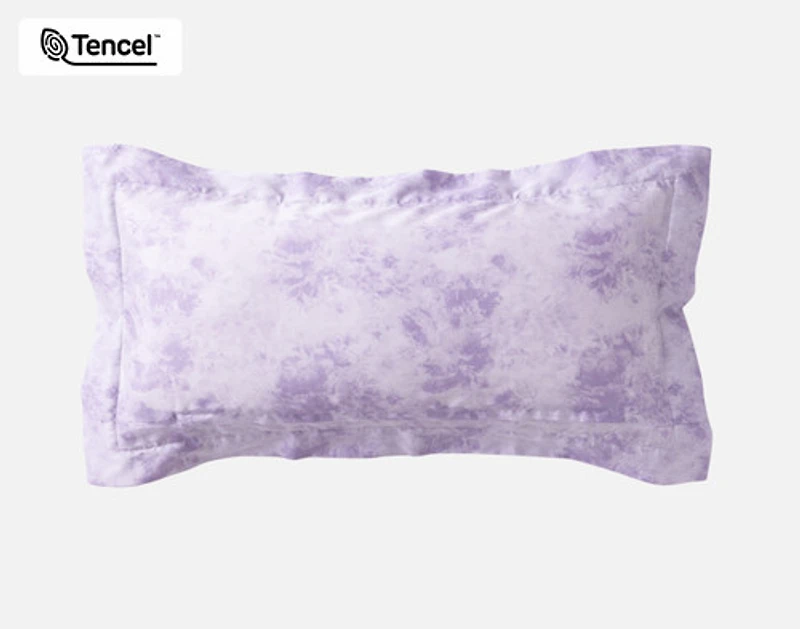 Constance Boudoir Pillow Cover, Floral, Purple, 24" x 12"