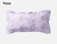 Constance Boudoir Pillow Cover, Floral, Purple, 24" x 12"