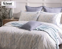 Josephine Duvet Cover, TENCEL Lyocell, Floral, Blue,