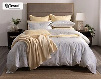 Josephine Duvet Cover, TENCEL Lyocell, Floral, Blue,