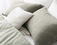 Arden Duvet Cover, TENCEL Lyocell Set, Geometric, Green,