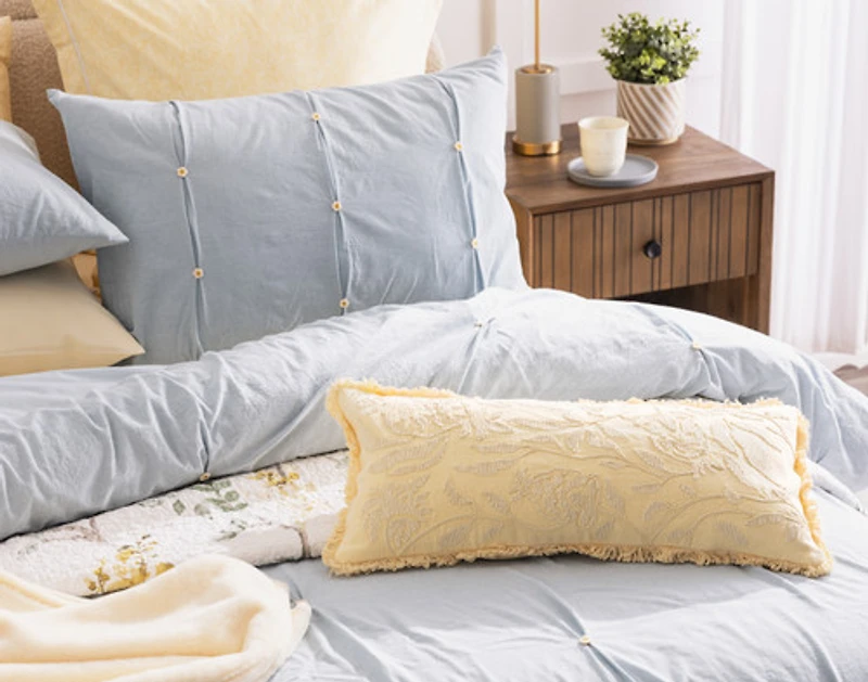 Clio Duvet Cover, Cotton Set, Blue,