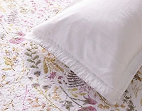 Zoey Cotton Quilt Set, Floral, Pink,