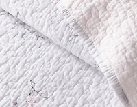 Blossom Cotton Quilt Set, Floral, Pink,