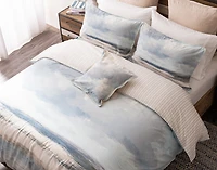 Windswept Duvet Cover, Cotton, TENCEL Lyocell, Scenic, Blue,