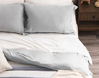 Cielo Duvet Cover, TENCEL Lyocell Set, Geometric, Blue,