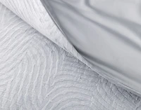 Cielo Duvet Cover, TENCEL Lyocell Set, Geometric, Blue,