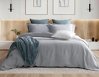 Cielo Duvet Cover, TENCEL Lyocell Set, Geometric, Blue,