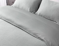 Cielo Duvet Cover, TENCEL Lyocell Set, Geometric, Blue,