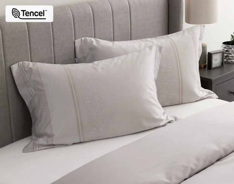 Renley Pillow Sham, Geometric, Grey,