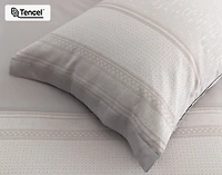 Renley Pillow Sham, Geometric, Grey,