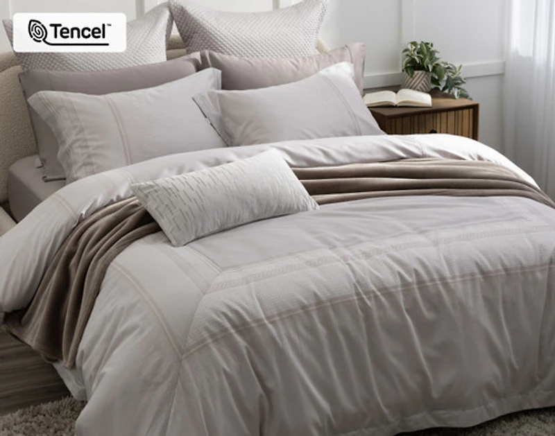 Renley Pillow Sham, Geometric, Grey,