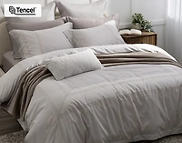 Renley Pillow Sham, Geometric, Grey,