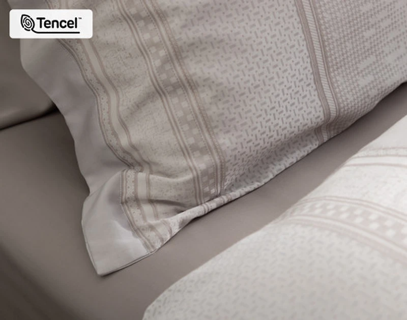 Renley Pillow Sham, Geometric, Grey,