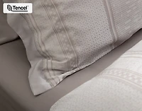Renley Pillow Sham, Geometric, Grey,