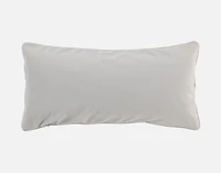 Renley Boudoir Pillow Cover, Geometric, Grey, 24" x 12"