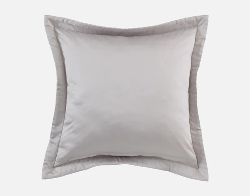 Renley Euro Sham, Geometric, Grey, 26" x 26"