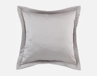 Renley Euro Sham, Geometric, Grey, 26" x 26"