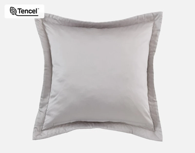 Renley Euro Sham, Geometric, Grey, 26" x 26"