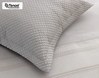 Renley Euro Sham, Geometric, Grey, 26" x 26"