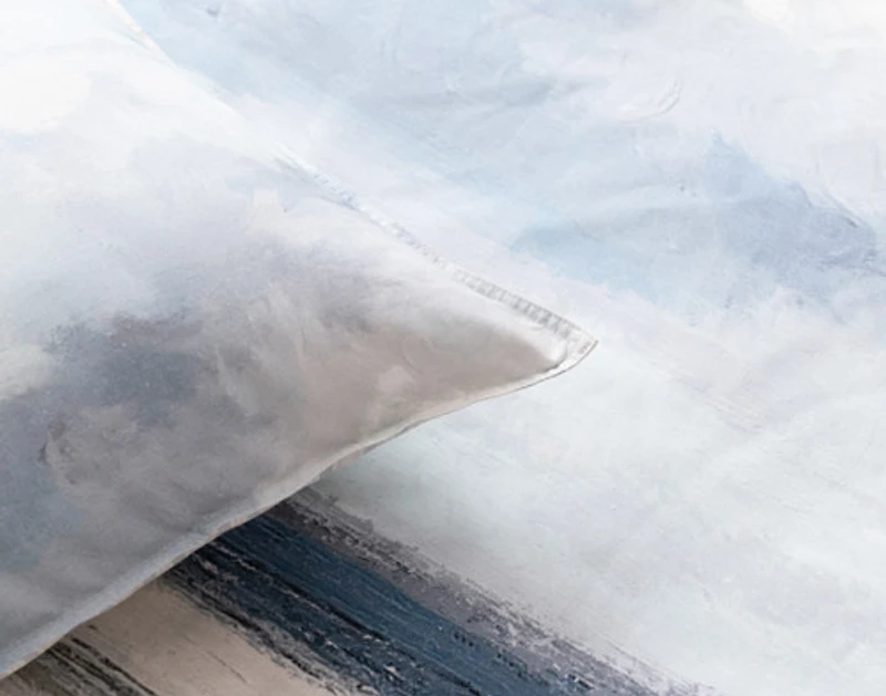 Windswept Pillow Sham, Scenic, Blue,