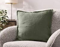 Bamboo Gauze Square Cushion Cover