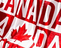 Canada Check Fleece Throw, Scenic, White