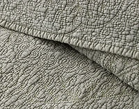 Donegal Cotton Quilt Set, Textured, Green,