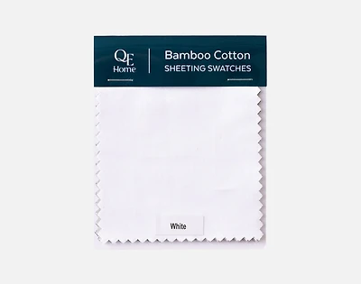 Bamboo Cotton Sheeting Swatches, Solid