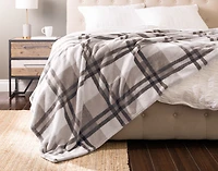 Plaid Cashmere Touch Fleece Blanket