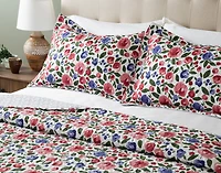 Dorothia Recycled Polyester Coverlet Set, Floral, Pink,