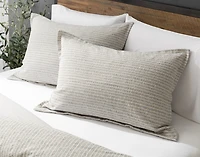 Estrada Duvet Cover, Cotton, Geometric, Beige,