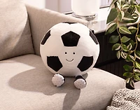 Footy Soccer Ball Cushion, Geometric, White