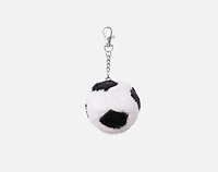 Footy Soccer Ball Keychain, Geometric, White