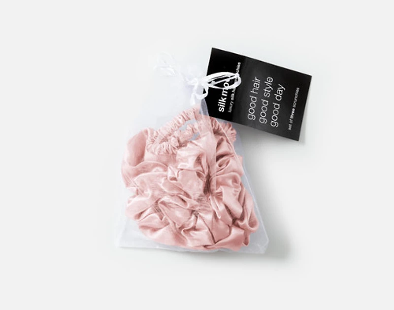 100% Mulberry Silk Scrunchies