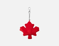 Maple Leaf Keychain, Geometric, Red