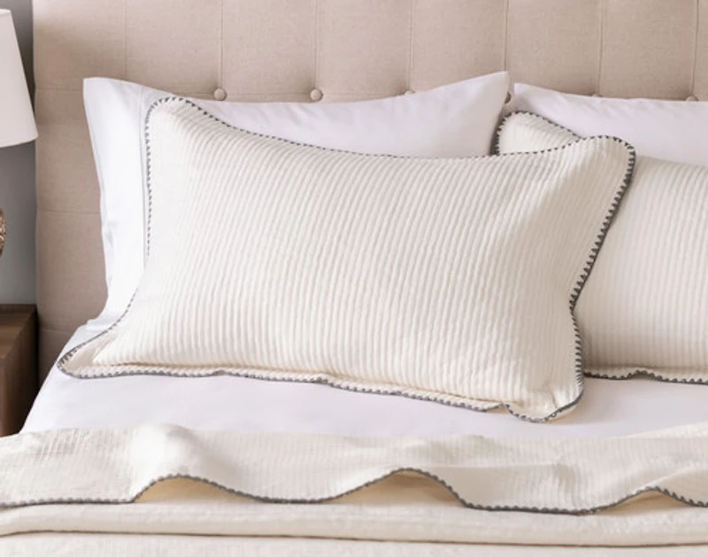 Ines Quilt Set, Beige,