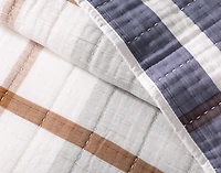 Finn Quilt Set, Geometric, Blue,