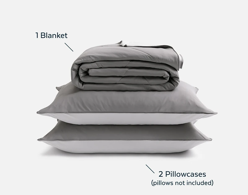 Cool Bedding For Hot Sleepers Bundle - Granite, Grey