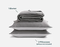 Cool Bedding For Hot Sleepers Bundle - Granite, Grey