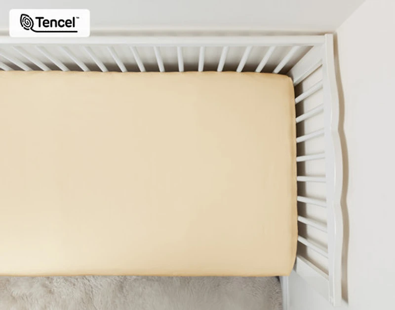 Crib-Sized TENCEL Modal Bedding Bundle - Cornsilk, Yellow