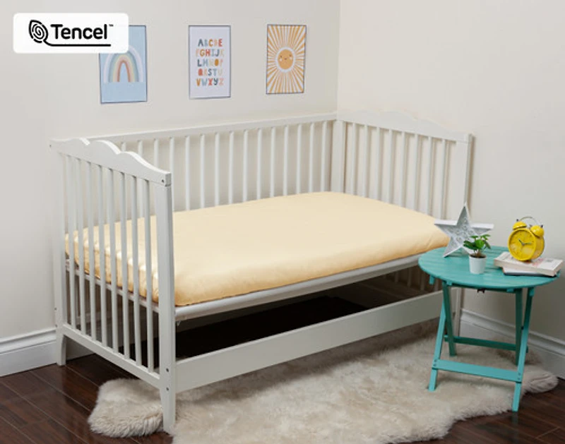 Crib-Sized TENCEL Modal Bedding Bundle - Cornsilk, Yellow