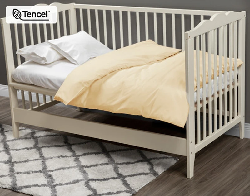 Crib-Sized TENCEL Modal Bedding Bundle - Cornsilk, Yellow