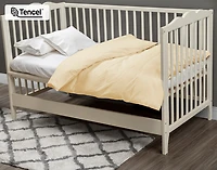 Crib-Sized TENCEL Modal Bedding Bundle - Cornsilk, Yellow