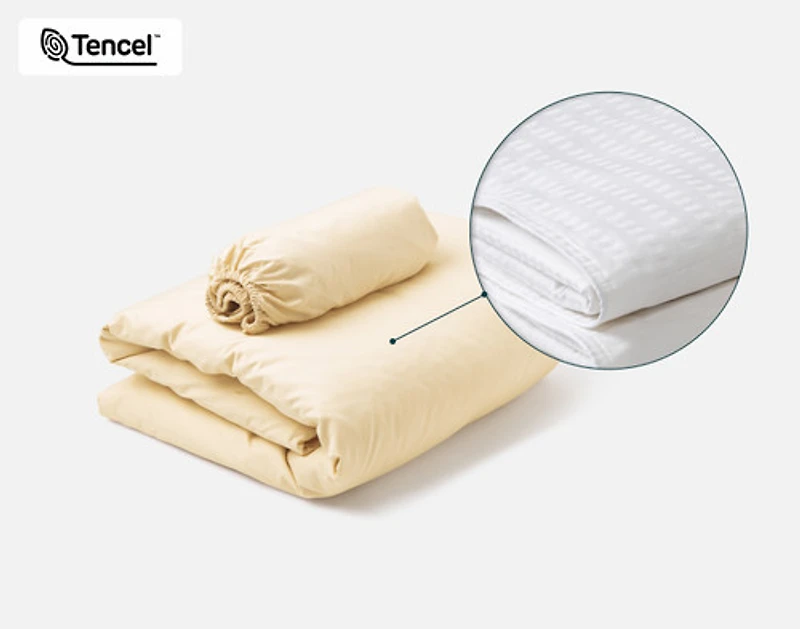 Crib-Sized TENCEL Modal Bedding Bundle - Cornsilk, Yellow